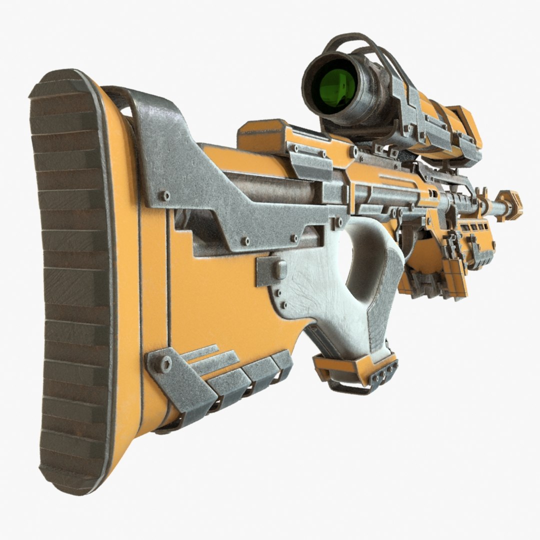 3d Sniper Rifle Sci-fi Model