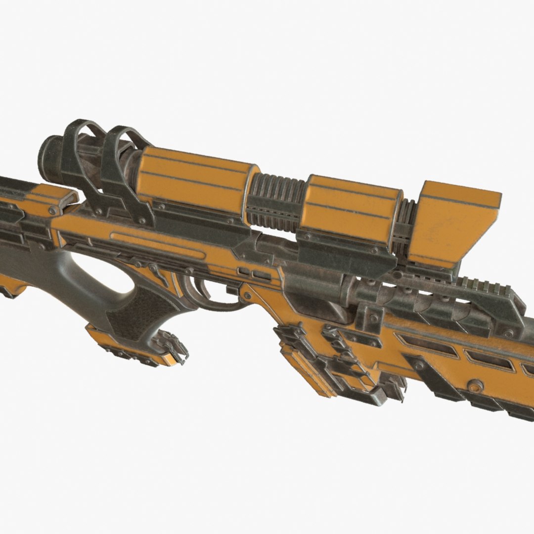 3d Sniper Rifle Sci-fi Model
