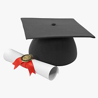 Degree Scroll and Graduation Cap