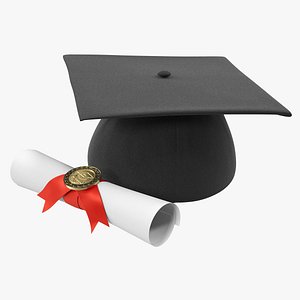Degree Scroll and Graduation Cap