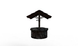 lowpoly realistic water well