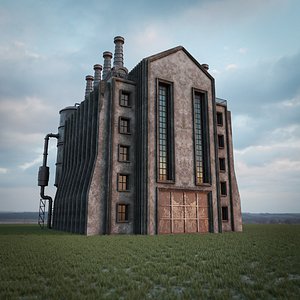 INDUSTRIAL SCIFI BUILDING 02 model