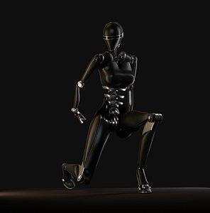 biped yellow 3d model