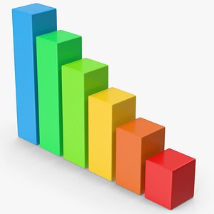 Colored Rising Graph 3D model