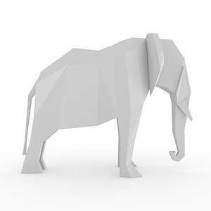 3D style elephant model