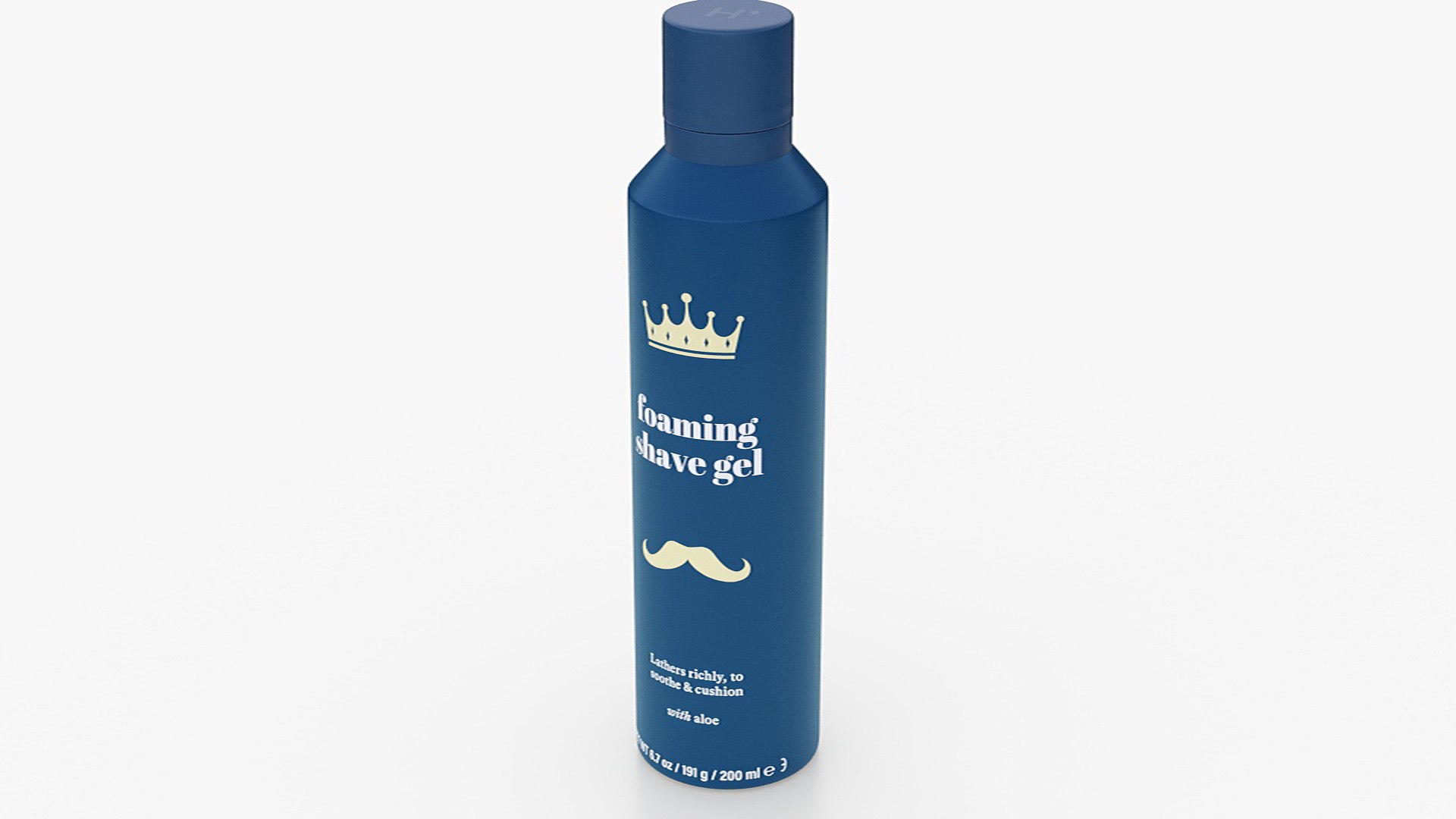 Shaving Gel Blue 3D model preview