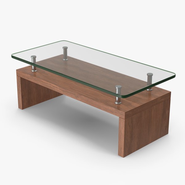 3D Glass Coffee Table model