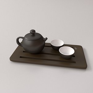 3D model chinese tea set