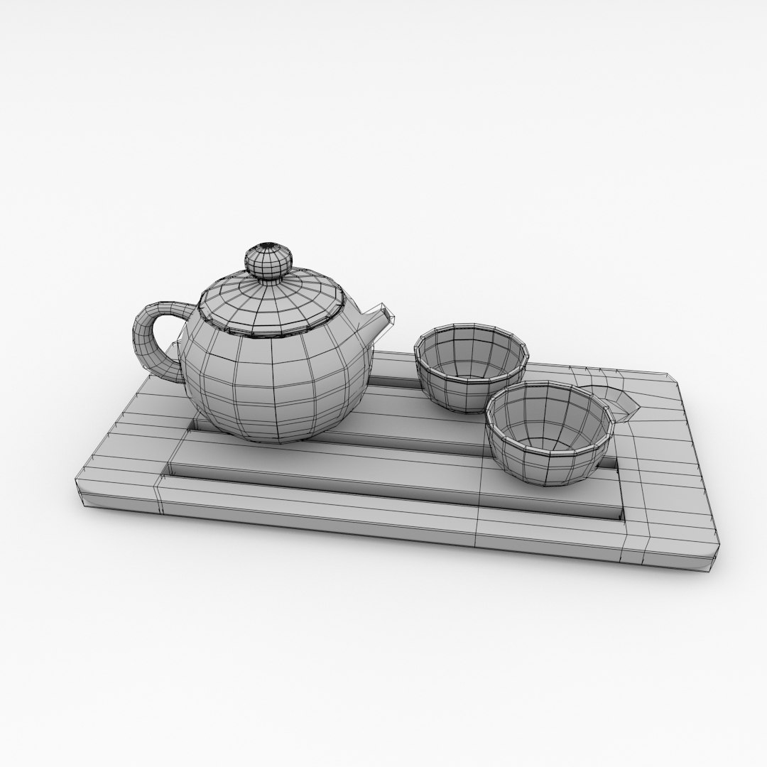 3D Model Chinese Tea Set - TurboSquid 1378083