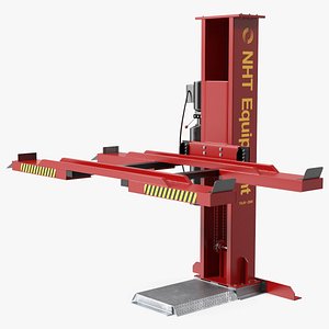 3D Single Post Car Storage Hoist model