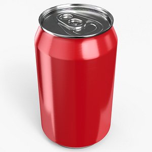 Beverage Can 330 ml Red 3D model