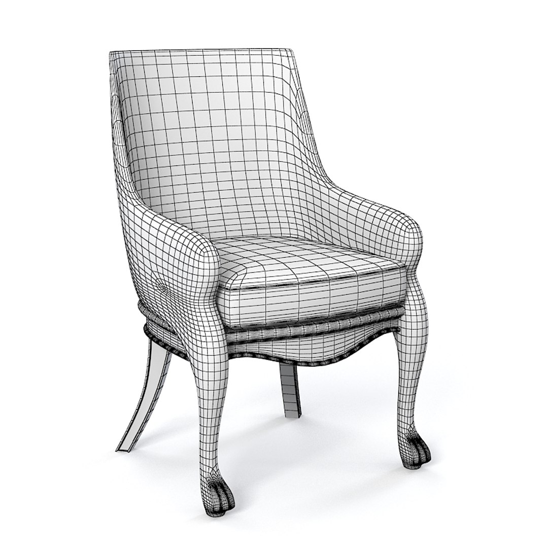 Classic Chair Armchair 3d Model