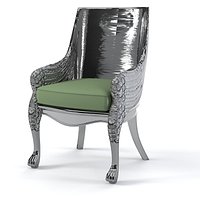 Classic chair armchair modern plastic wing swan metal designer