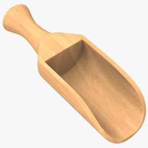 Wooden Shovel V2 3D