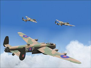 lancaster dambuster interior specialize 3d model