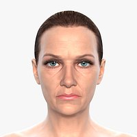 Elderly Woman Head Female Old elder