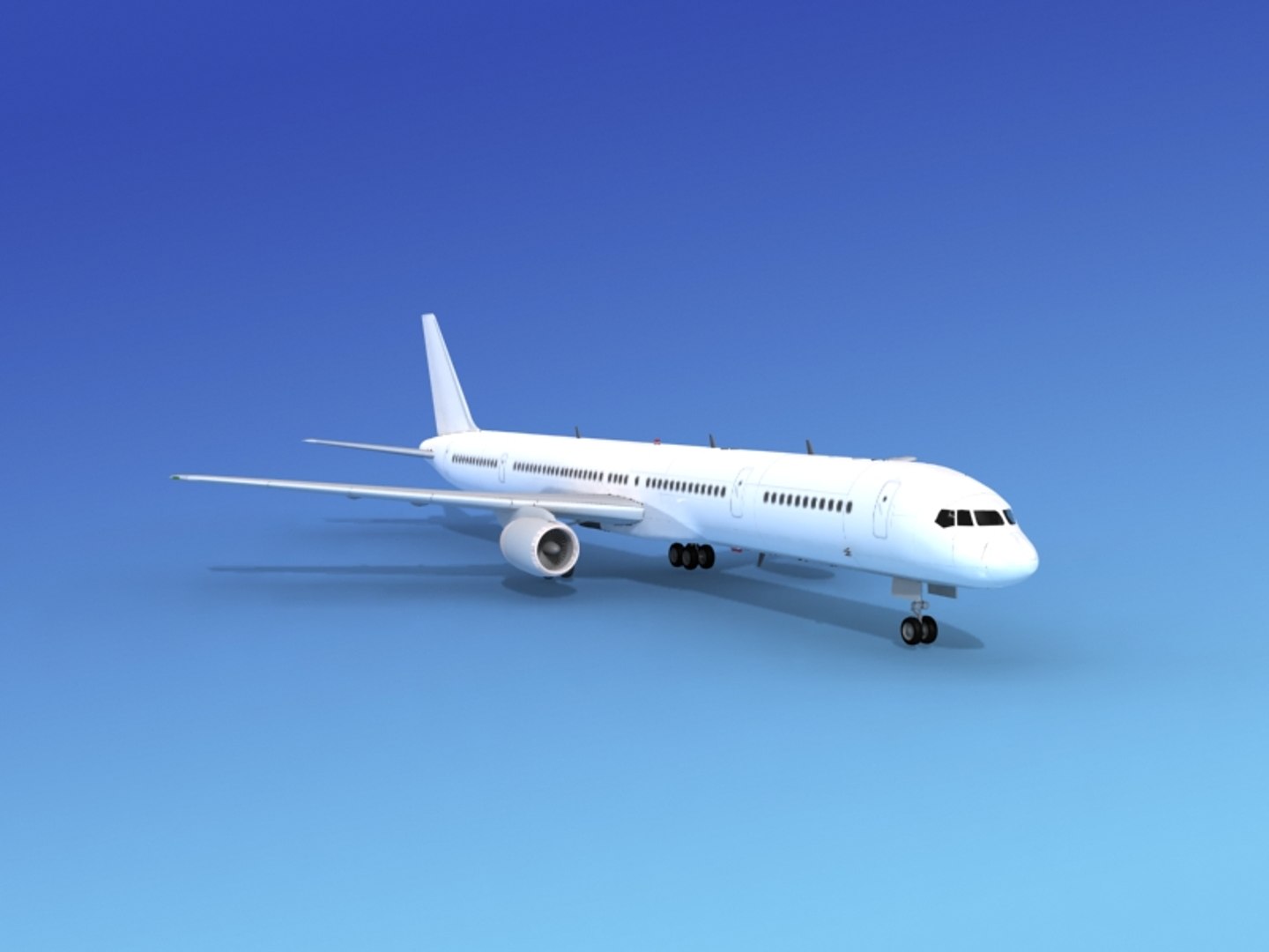 Airline Boeing 757 757-300 3d Model