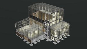 3D Factory building 24i07