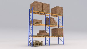 pallet rack 3D model