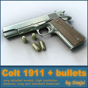 Colt 1911 + bullets
