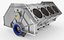 3D engine block model