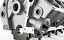 3D engine block model