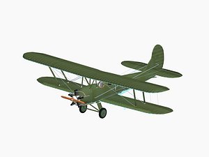 polikarpov po-2 3d model