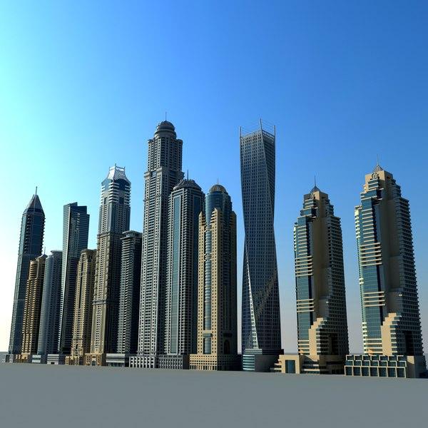 Dubai Marina Towers Vol 3d 3ds