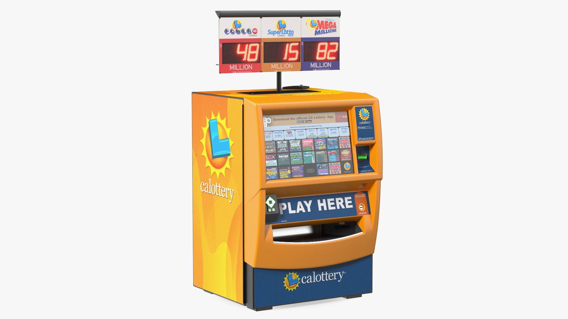 3D Calottery Lottery Machine TurboSquid 2041080