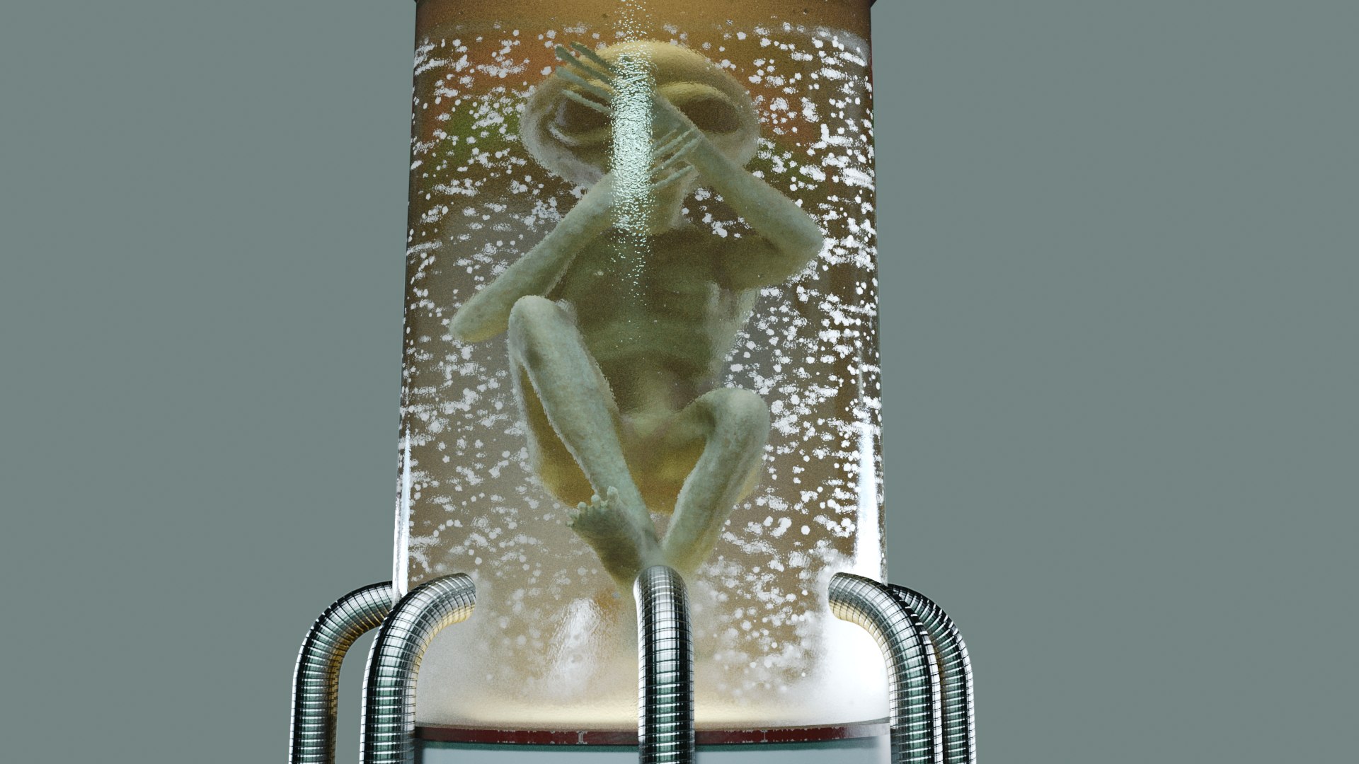 3D Alien Incubator with Bubbles Rising model - TurboSquid 2167927