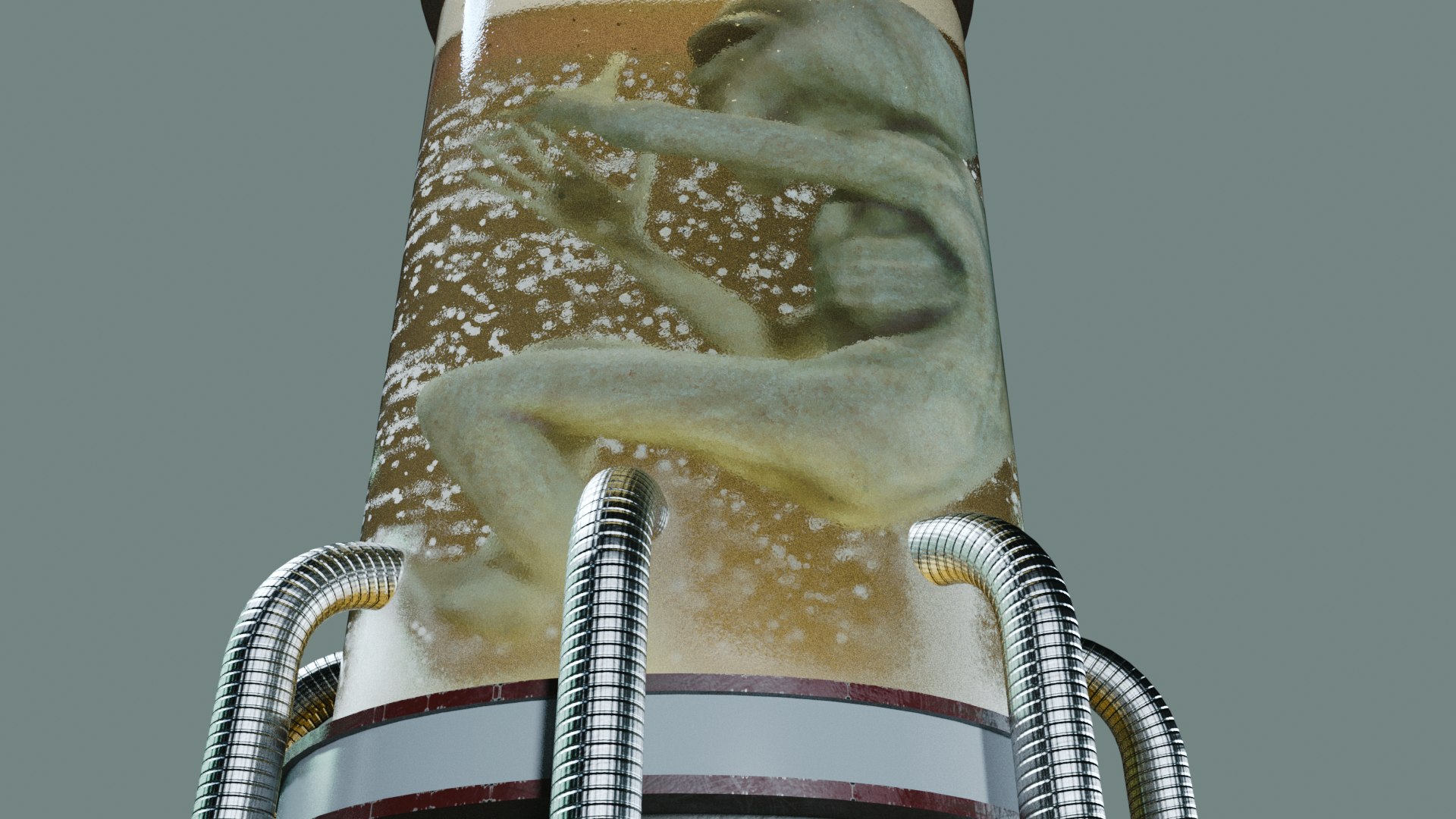 3D Alien Incubator with Bubbles Rising model - TurboSquid 2167927