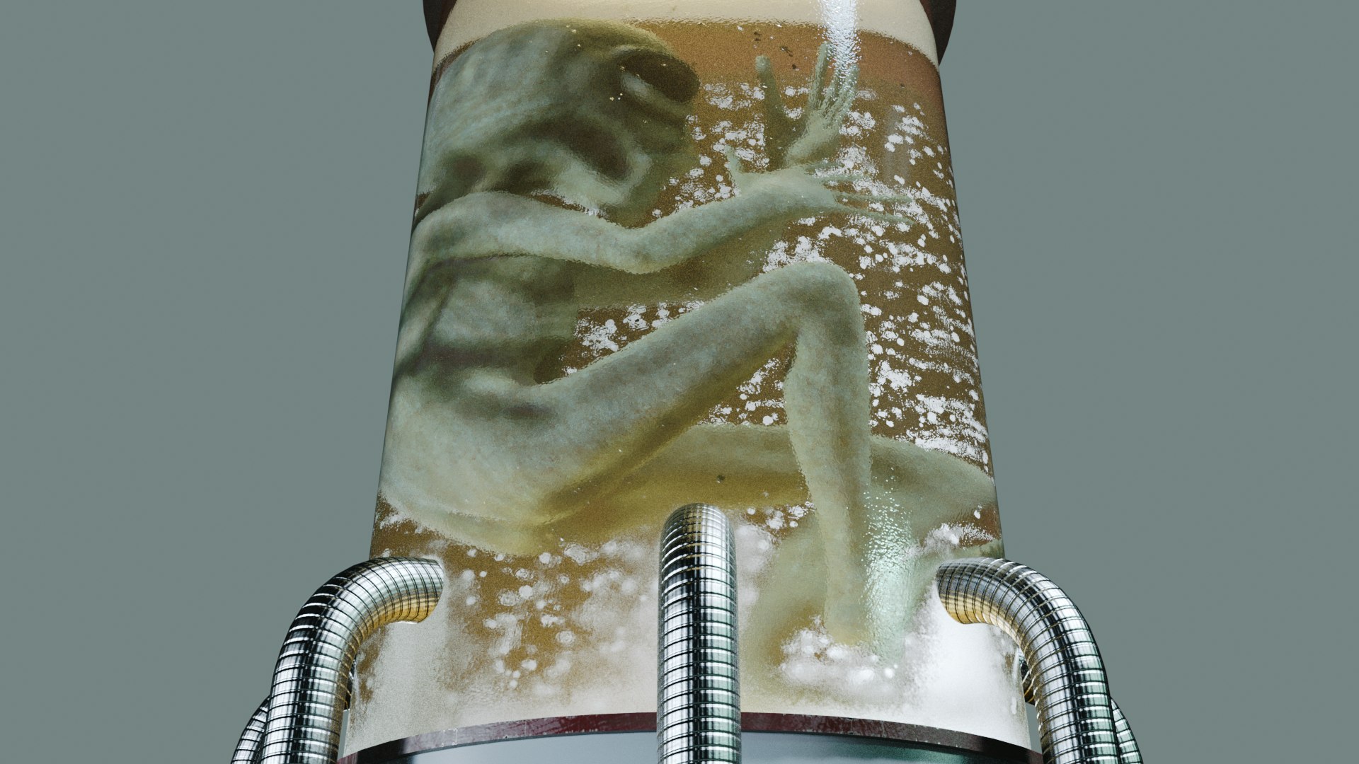 3D Alien Incubator with Bubbles Rising model - TurboSquid 2167927