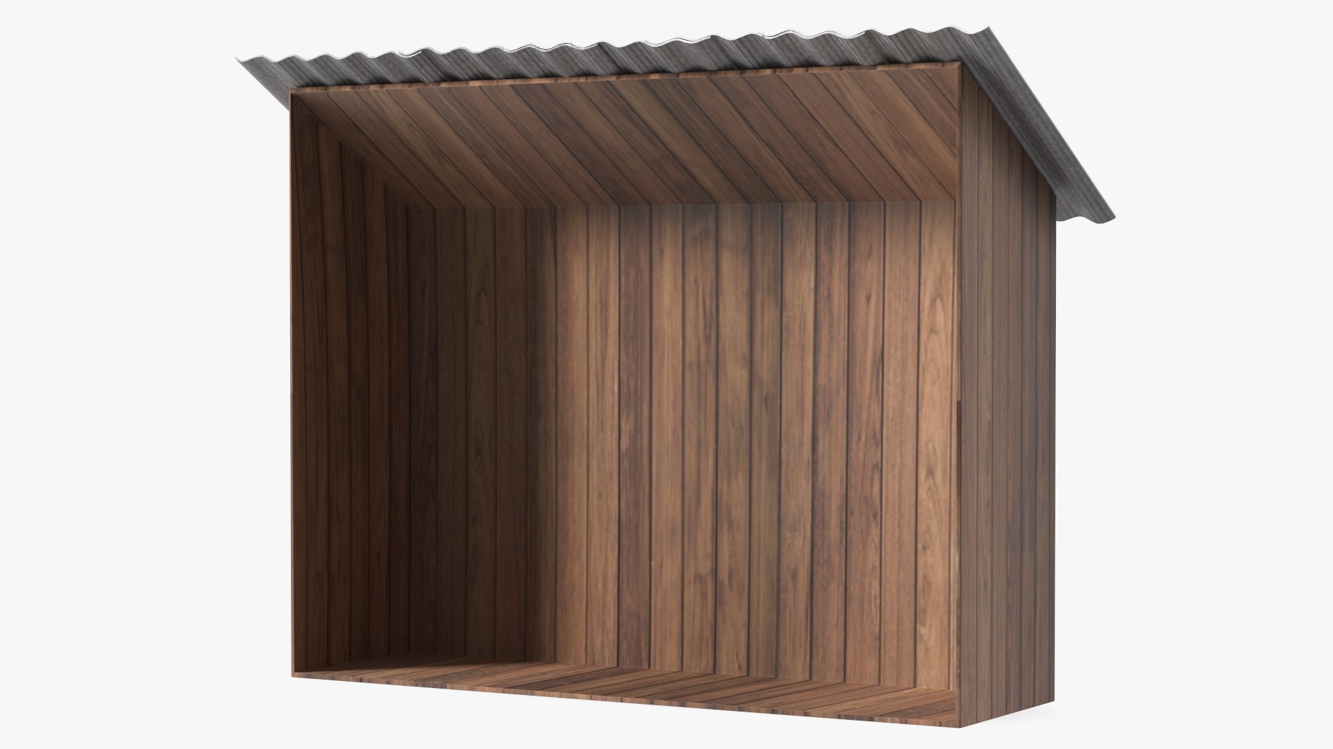 Old Wooden Shed 3D model preview