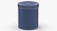 Pot en plastique à large goulot et à côté droit 16 oz fermé noir