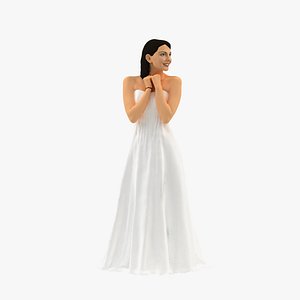 Bride in white dress 0388