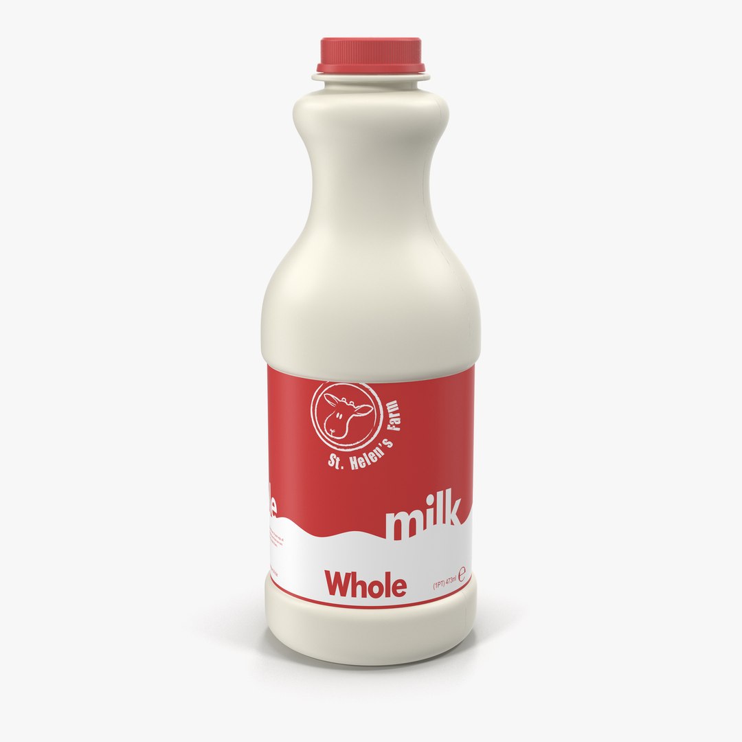 Milk Plastic Pint 3D model preview