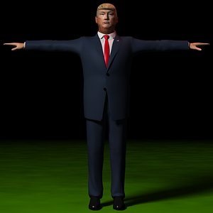 president trump 3d lwo