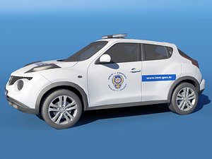 3d model turkish police car nissan
