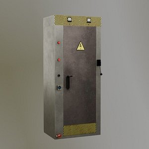 lectrical Control Cabinet Optimized 3D Model 7K Polygons