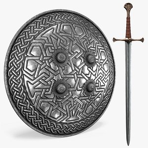 Medieval Shield 8K PBR Textures 003 model