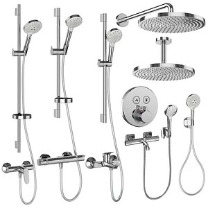 Faucets and shower systems Hansgrohe set 160 3D model