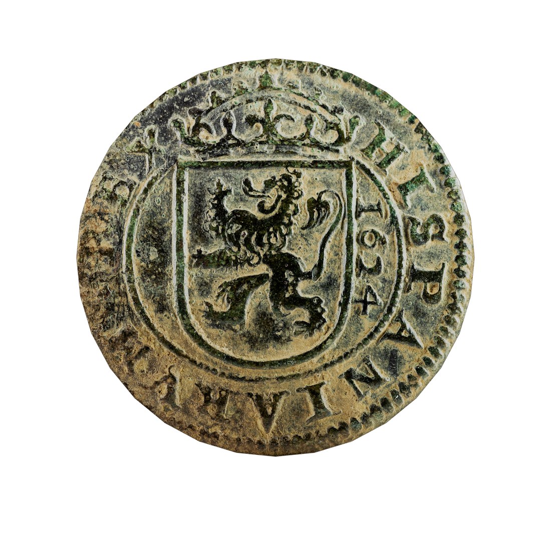 3D model old ancient spanish coin - TurboSquid 1481809