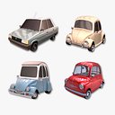 Classic European Cartoon Cars Pack