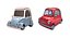 Classic European Cartoon Cars Pack