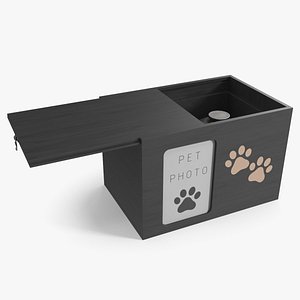 3D Pet Cremation Memory Urn with Photo Slot Mockup model
