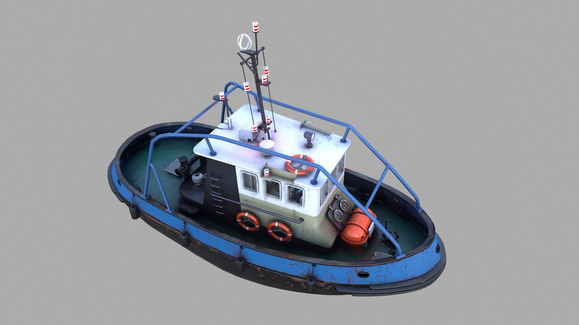 3D Model Tugboat Emilka - TurboSquid 1474882