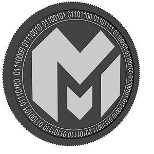 macro mcr black coin 3D