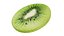 Kiwi round slice peeled