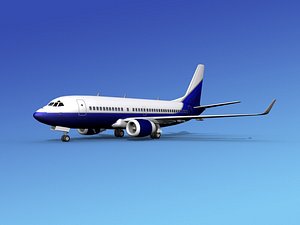 3d max boeing 737-700 737 737-700er