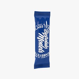 Stick Sachet Packaging Single Serve Mockup